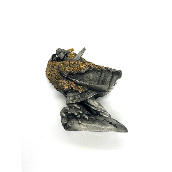 Franklin Mint Chief Joseph Pewter Sculpture by Jim Ponter 1982 Box Booklet Vinta - Picture 14 of 16